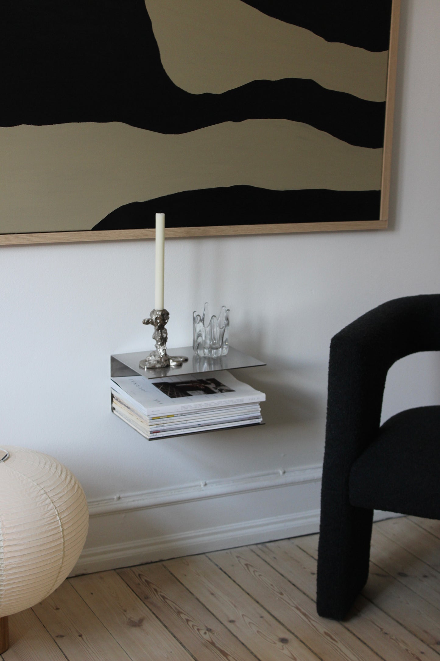 STEEL BEDSIDE TABLE LUND
